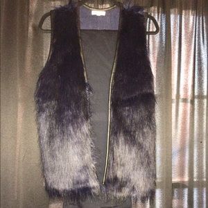 NWOT Love on a Hanger Faux Fur Sweater Vest